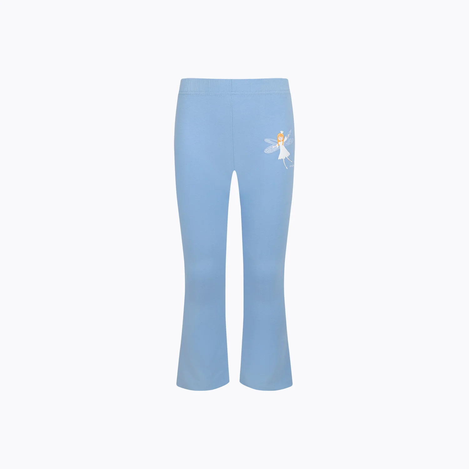 Legginsy flare dla dziewczynki, z wróżką, niebieskie 3-8 lat