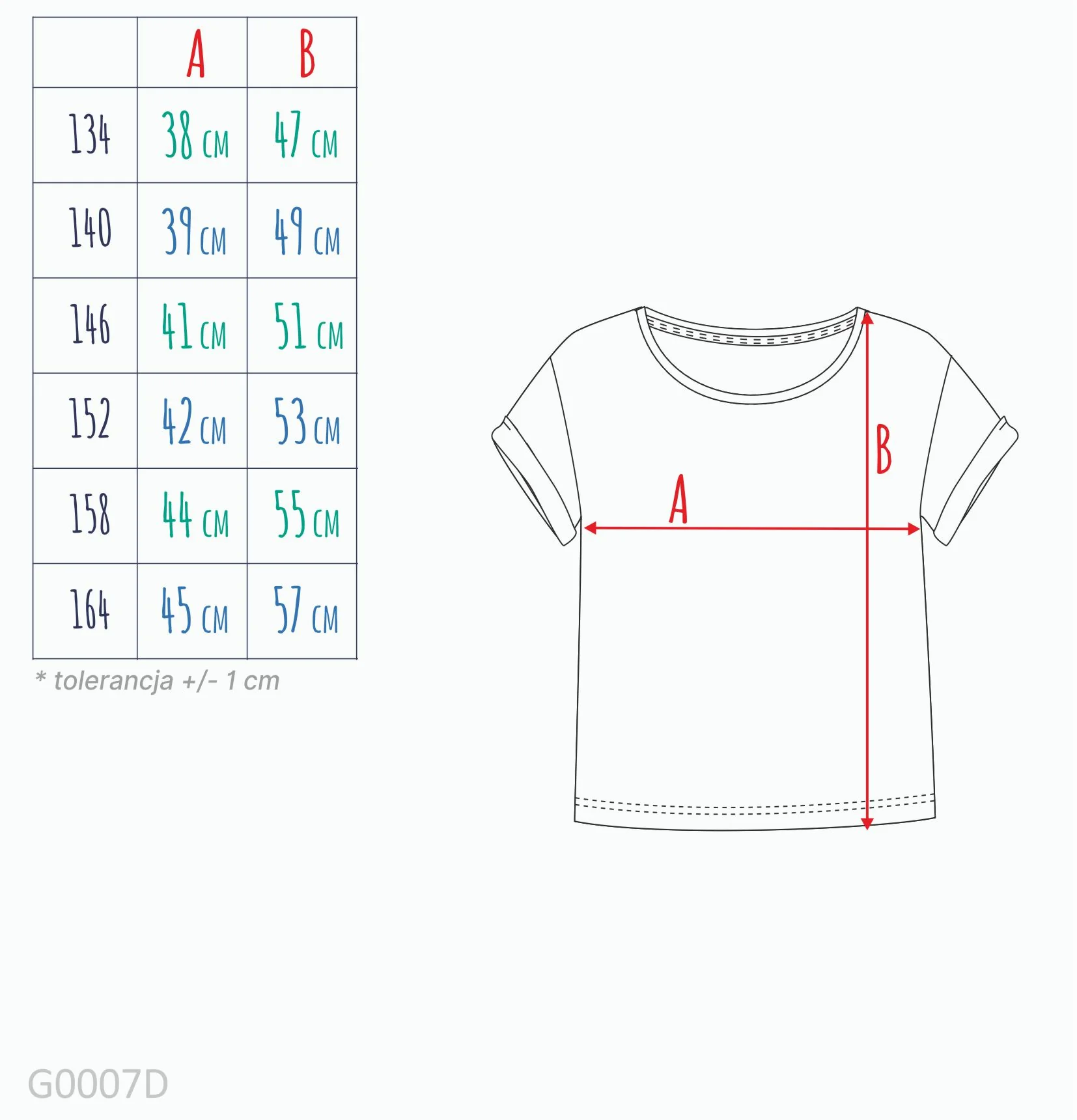 T-shirt z krótkim rękawem dla dziewczynki 9-13 lat, różowy z motylem - Image 2